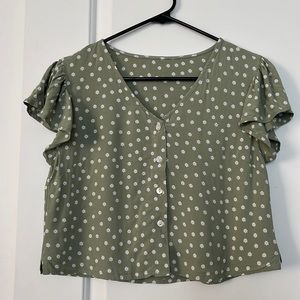 Twik Ruffled Sleeves Floral Blouse